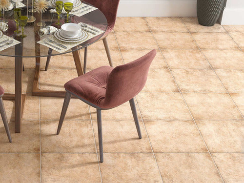 Cerámica Piso Pared 45x45cm Pei 4 Rústica Cecafi Tulsa Beige 1