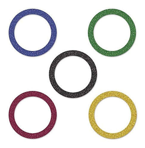 Beistle Sports Rings Deluxe Sparkle Confetti 1.5 Oz Decoration 2