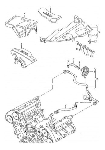 Valvula Pcv Ventilacion Para Audi A4 A6 A8 3.0 V6 N 1