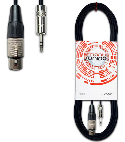 Professional 8m XLR Female to Miniplug Stereo Cable by MSCables 0