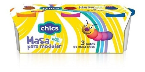 Masa Para Moldear Modelo 3 Potes Chics Antex 0