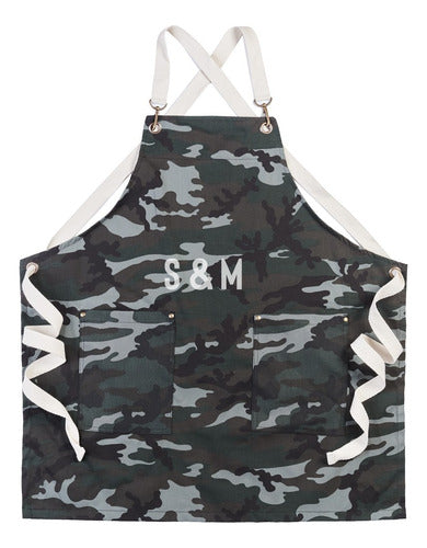 Forkle Camouflage Unisex Gastronomy Kitchen Apron 0