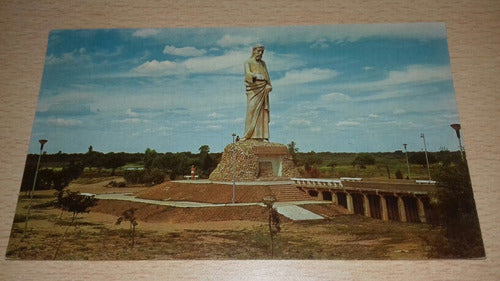 Antigua Postal Santiago Del Estero Cristo En Parque Aguirre 0