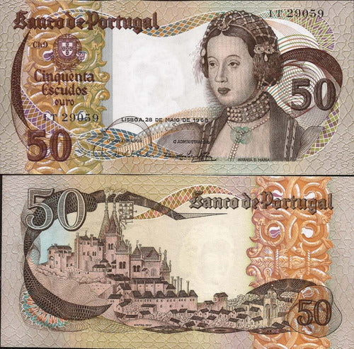 Portugal - Fn. 281 - P. 174a - 50 Escudos Inf. Dº Maria- Unc 0