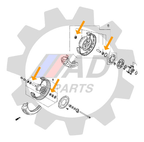 Rolamentos Rodas Honda Shadow 750 1