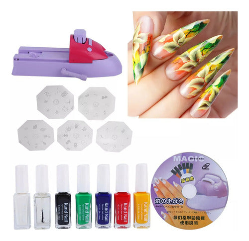 Máquina De Pintura De Unhas Diy Imprime Ferramentas De Arte 1