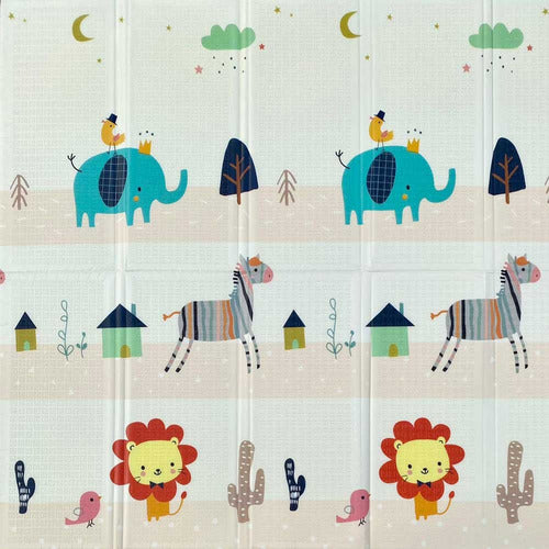 Nordic Reversible Baby Playmat with Antishock Protection 180x120cm 24