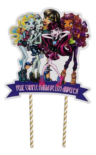 Kaly Design Topper Adorno Torta Personalizado Monster High 1