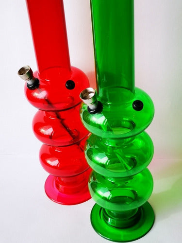 Large 35 cm Acrylic Bong Pipe in Various Colors - New Design 8