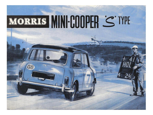 Morris Mini Cooper 1964 -  Autos Clásicos - Lámina 45x30 Cm. 0