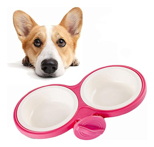 DotPet Pet Durable Bowl Cage Bowl, Pet Food Water Removable Bowls W 0