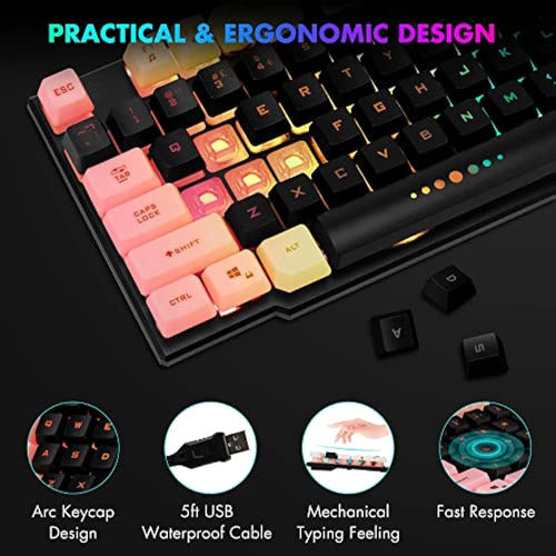 Combo De Teclado Y Mouse Para Juegos Con Cable: Teclado Y Mo 4