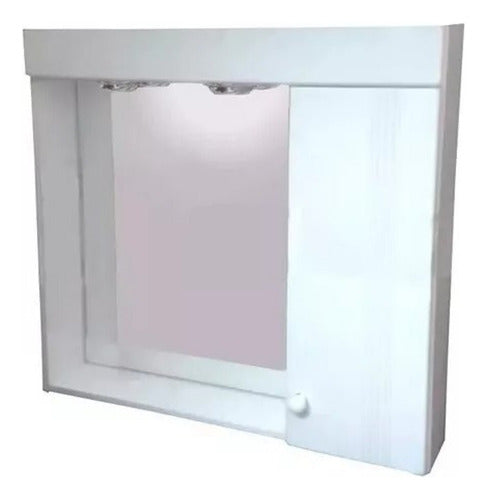 KEEPEN Bathroom Mirror Cabinet Lacquered 2 Lights 60 X 60 Offer!! 0