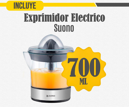 Suono Electric Juicer Stainless Steel 40 W 700 Ml 1