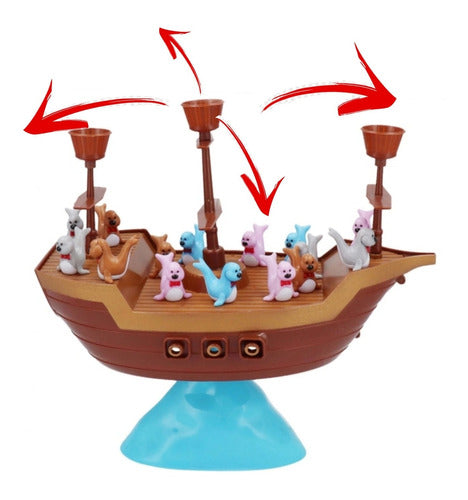 SV Pirate Seal Balance Boat Game Fun Hours 32cm 1