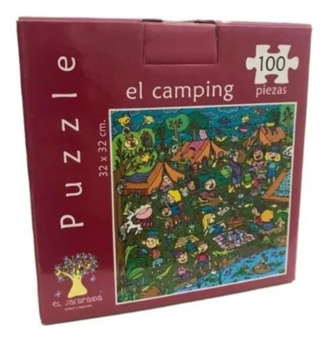 100-Piece Puzzle The Camping - El Jacarandá Games 0