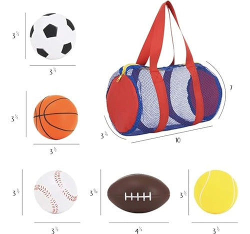 Neliblu Foam Sports Toys + Free Bag 4