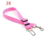 2pcs Rosa Del Cinturón De Seguridad Para Mascotas Perro Clip 4