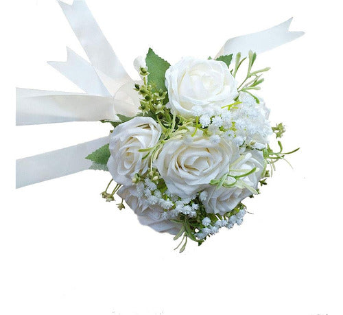 Ramo De Novia Muñeca Corsage Novio Boutonniere Boda Decoraci 2