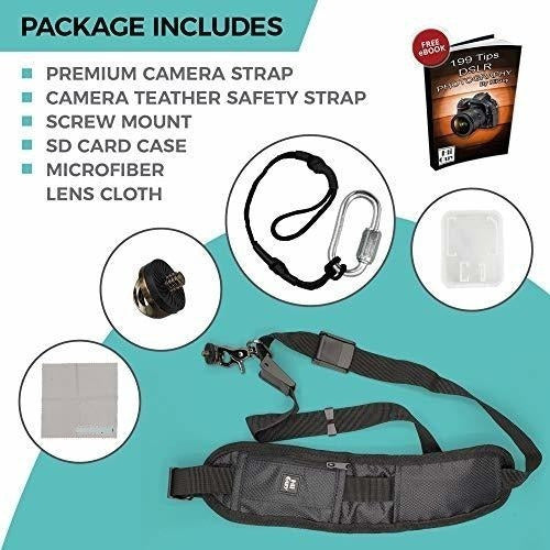 HiiGuy Camera Strap, Adjustable Padded Sling for DSLR 1