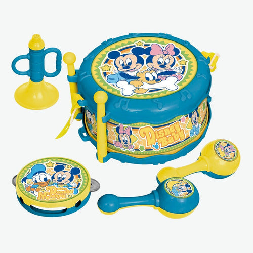 Ditoys Musical Set Mickey Drum, Tambourine, Maracas - Disney Baby 2