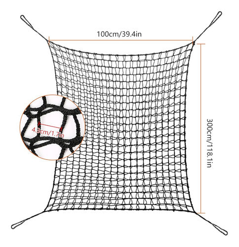 HUATOL Climbing Load Net, 9.8 X 3.3 Ft Kids Playground Play Safety Net 1