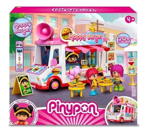 Pinypon Happy Burger Vehicle + Figure and Accessories 0