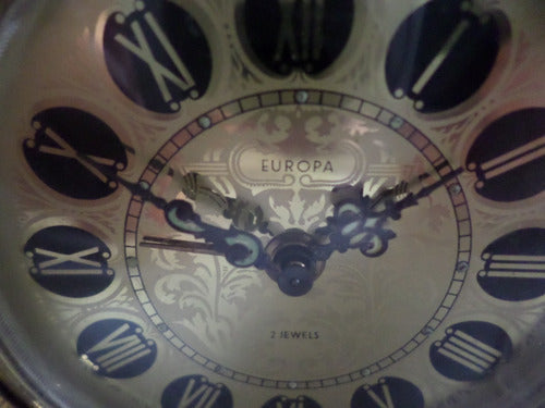 Antiguo Reloj Viaje Mesa Europa Aleman Estilo Moneda Camafeo 6