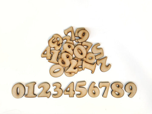 Tienda Flor Creaciones 100 MDF Numbers 5cm Alphabet 1