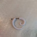 Acrylic Steel Spiral Fake Expander Horn Earrings Piercing 3-4 cm 128