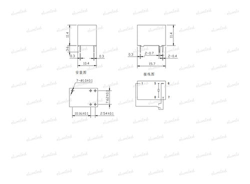 4 Reles Bobina 12v 3a 120v 1 Simple Inversor Hjr-4102e-l-12 2