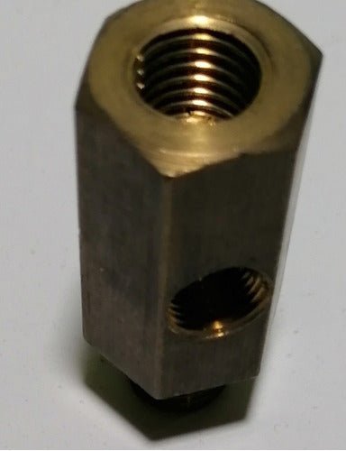 RG. Connection Bronze for Oil Bulb M-h 12x1.25x1/8 Gas 1