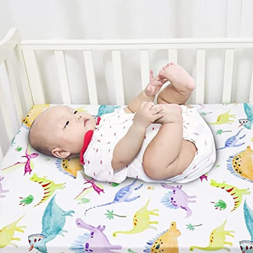 SWESEN Crib Sheets - Lovely Dinosaur 4