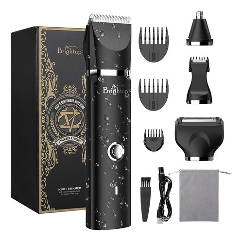 ~? Brightup Electric Razor Trimmer Para Hombres - 4 Cabezale 0