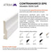 Contramarco / Zocalo PVC EPS Soft Atrim 70 mm x 2.5 m 1