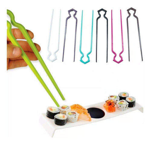 Maquina Para Hacer Sushi Fácil + 5 Pinzas Palitos De Colores 1