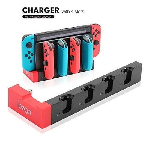 Cargador Para Joy-cons De 4 Interruptores Con 4 Ranuras De C 1