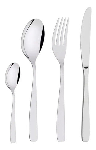Set of 48 Cosmos Smooth Cutlery Tramontina Stainless Steel 0
