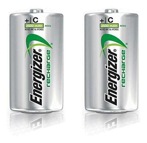 Pilas Medianas Recargables Energizer C 0