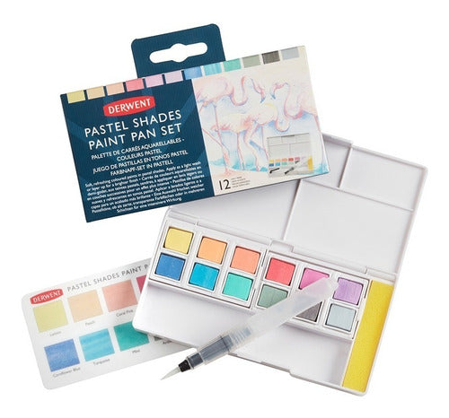 Acuarelas Pastel Paint Pan Set Derwent X 12 1