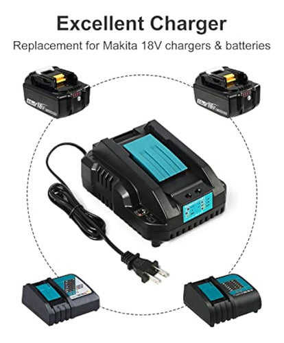 Paquete De 2 Baterías De Repuesto De 18 V 6000 Mah 4