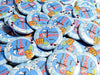 100 Custom Promotional 55mm Pins Personalized Advertisements 2