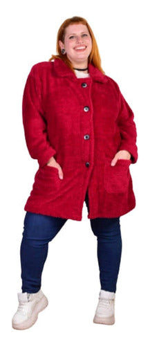 Plush Reversible Coat with Pockets Sizes 14 and 16 4