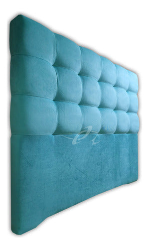 Tufted Upholstered 2 1/2-Plaza Bed Headboard One-k Decco 8