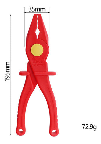 Alicate De Plástico De Ponta Plana, Alicate Isolado, Alça 1