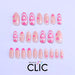 Clic Press On Almond Pink Love Nails - 24 Units 2