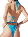 Class Life Triangle Swim Top in Turquoise for Women 1