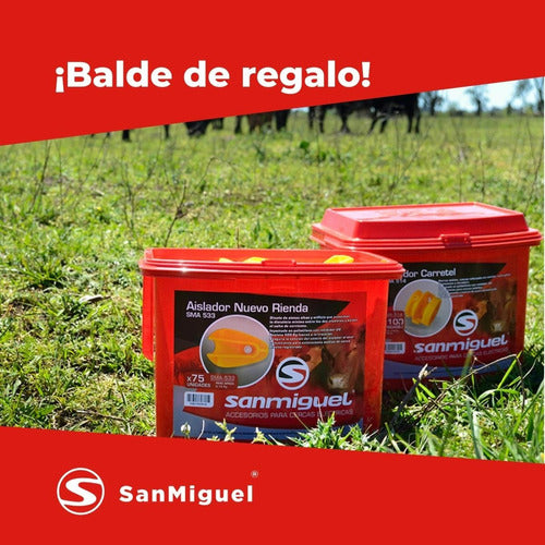 75 Aisladores Roldana Para Boyero Línea Premium San Miguel 6