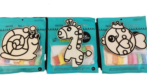 Lookmania Magical Filling 3 Sets 8 Doughs - Horse, Fish, and Snail 0