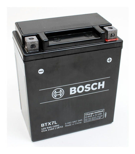 Bosch Motorcycle Battery BTX7L = YTX7L 12V 6Ah Honda Cbx 250 0